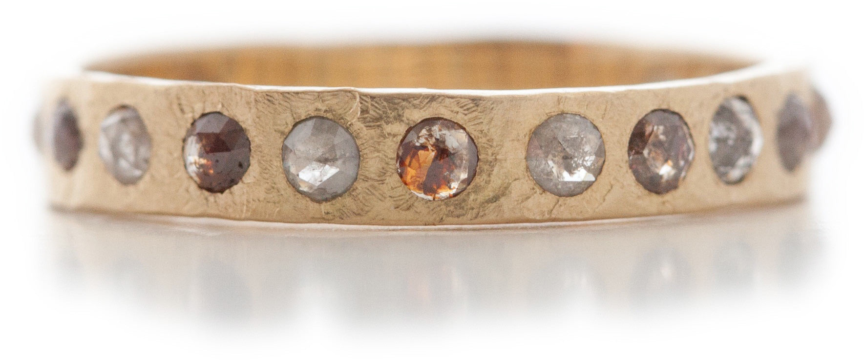 Hewn Eternity Opaque Diamond Band