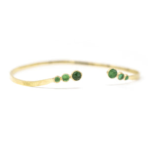 The Missing Link Emerald Cuff Bracelet