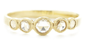 Hewn Five Dot Graduated Diamond Ring