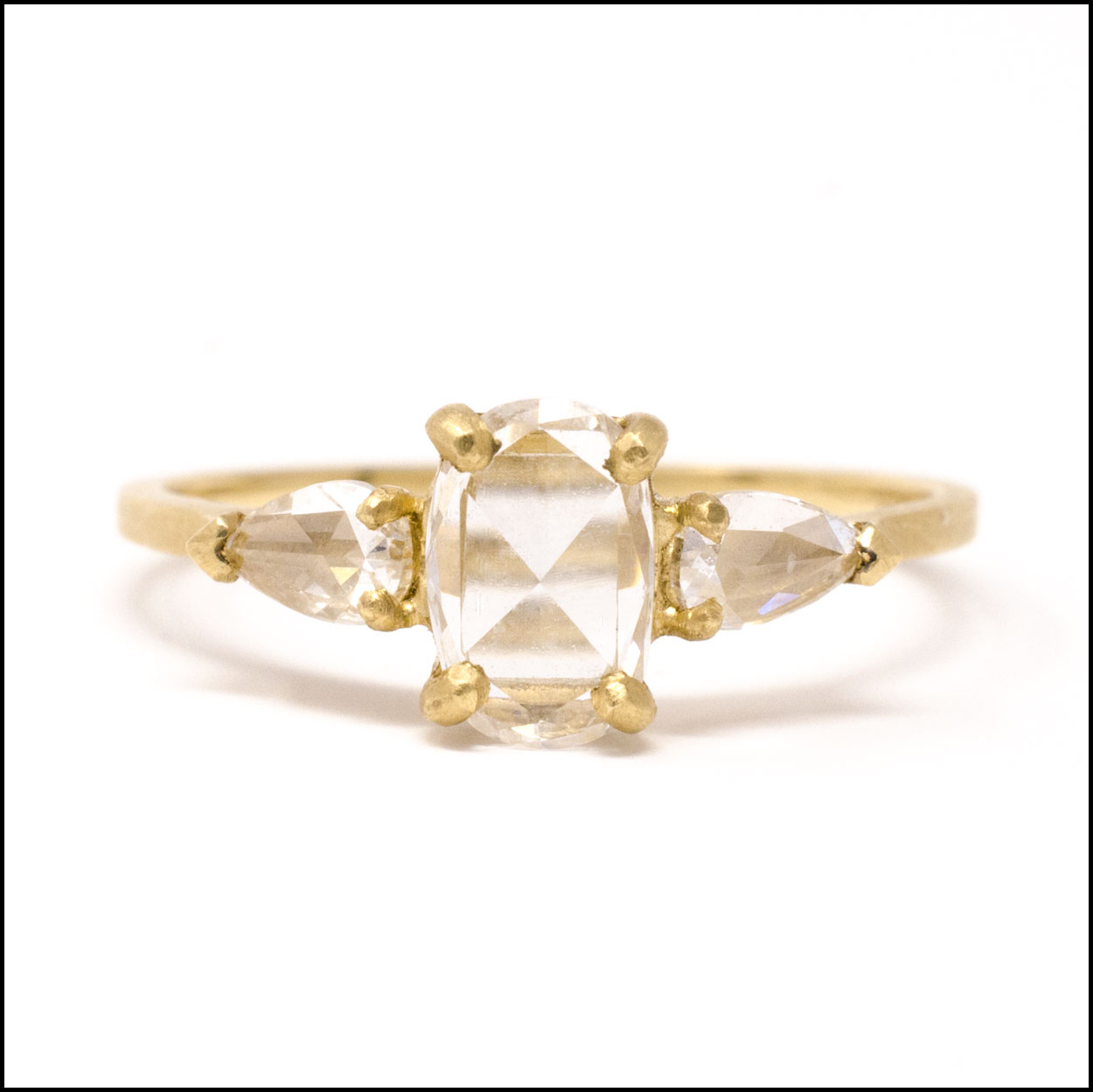 A Perfect 3 Graces Bridal Set With Jennifer Dawes’ Wedding Band Collection