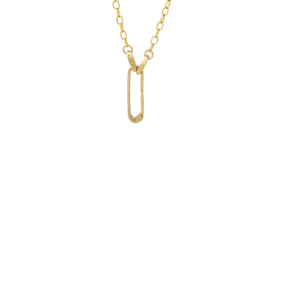 Medium Cable Twist Chain with Paperclip Spring Bale_18"