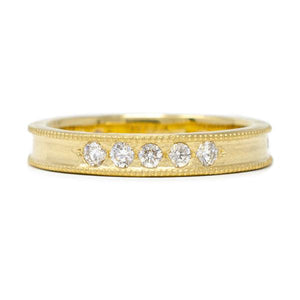 Much More Than Perfect Milgrain Diamond Band