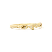 Golden Garland Diamond Ring