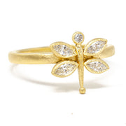 Diamond Dragonfly Ring II