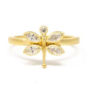 Diamond Dragonfly Ring II