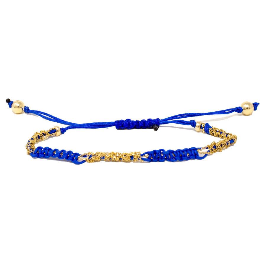 Twin Knot Bracelet Royal Blue