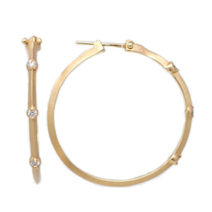 Bevel Hoop Earrings