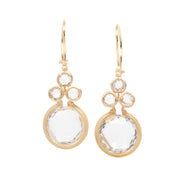 Clover Cluster Quarts Drop Earrings