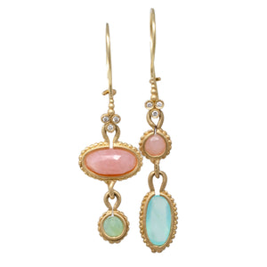 Pink Wabi-Sabi Duster Earrings