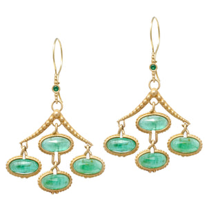 Cleopatra's Tears Emerad Earrings