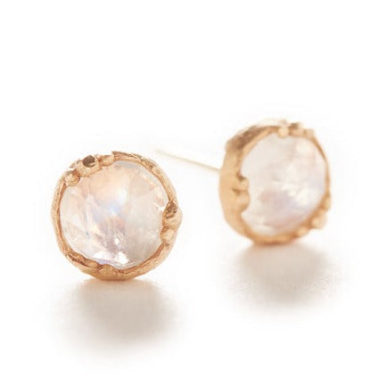 Dewdrop Moonstone Stud Earrings