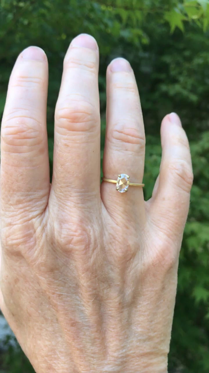 Dreamy Rose Cut Diamond Ring