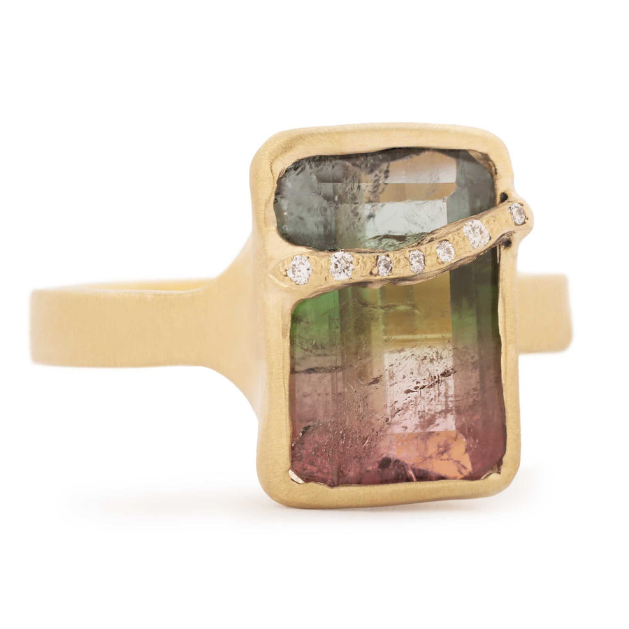 Jennifer Dawes Watermelon Fault Line Dream Ring