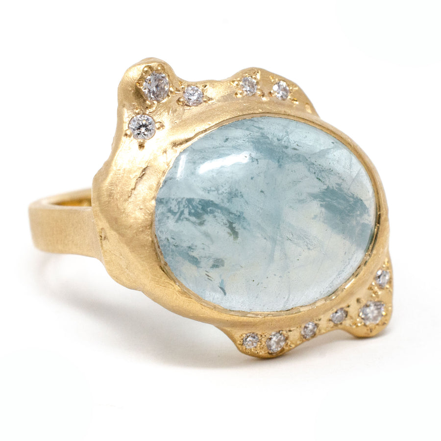 Melting Ice Aqua Ring