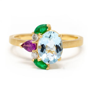 Jeweled Cluster Ring