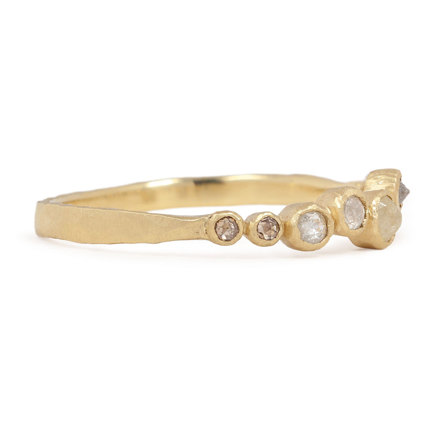 Wabisabi Eight Dot Opaque Diamond Ring