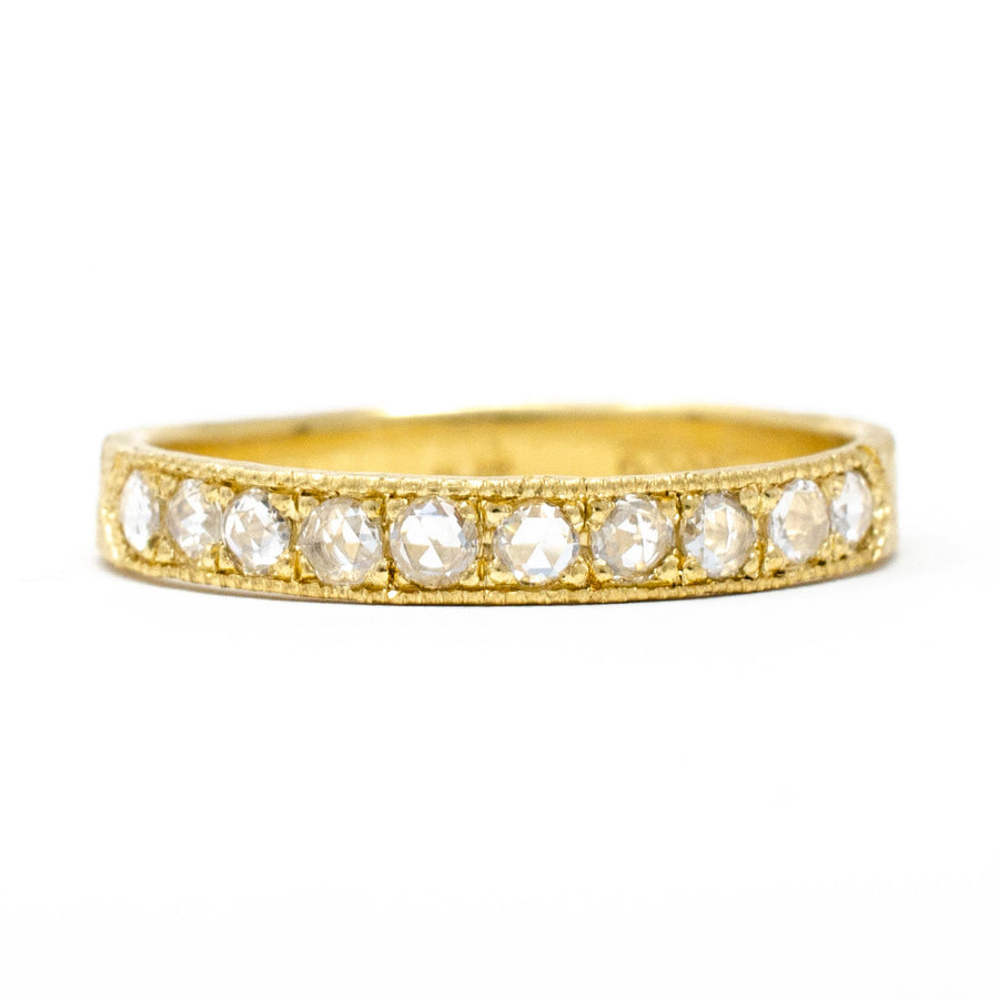 Classic Milgrain Rose Cut Eternity Band