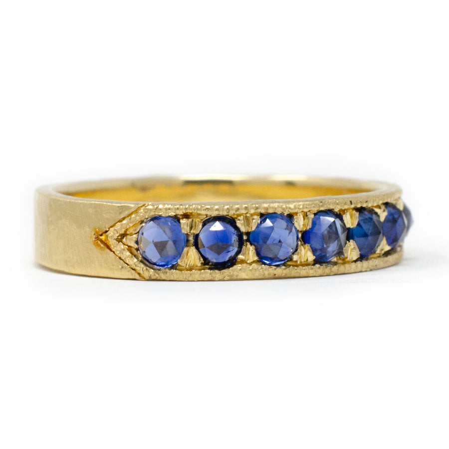 Refreshing Blue Sapphire Band