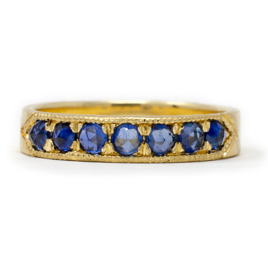 Refreshing Blue Sapphire Band