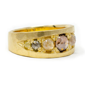 Jeweled Rosecut Diamond Ring