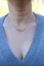 Medium Cable Twist Chain with Paperclip Spring Bale_18"