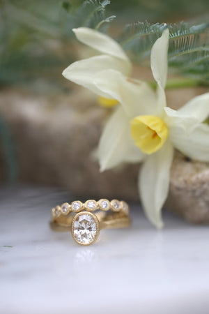 Trace Element Diamond Ring