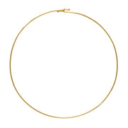 14k yellow gold torque necklace