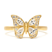 Glorious Diamond Butterfly Ring