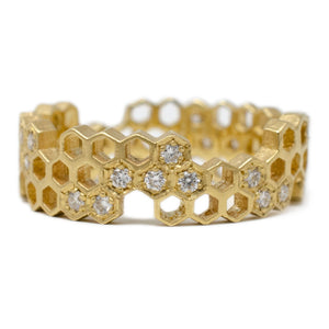 Honeycomb Diamond Band