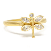 Diamond Dragonfly Ring II