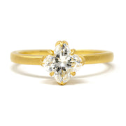 Diamond Lotus Lily Ring