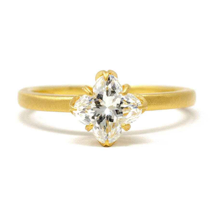 Diamond Lotus Lily Ring