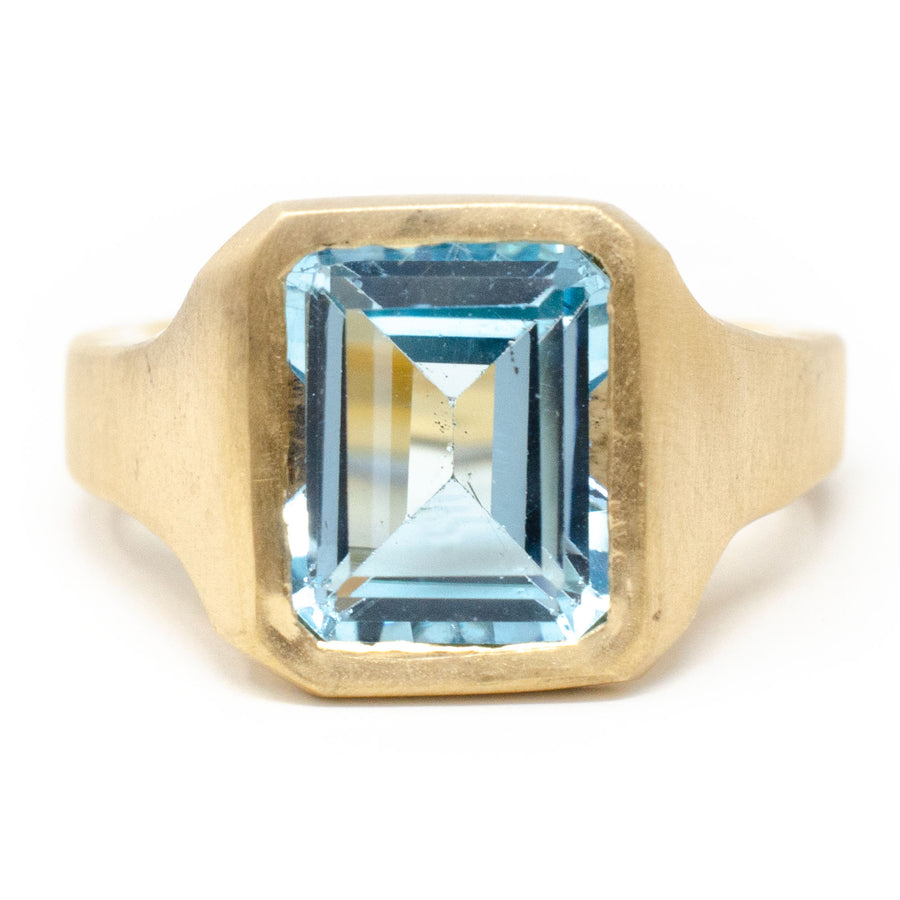 Emerald Cut Vortex Ring