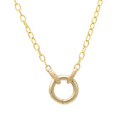 Medium Cable Twist Chain with Round Spring Bail