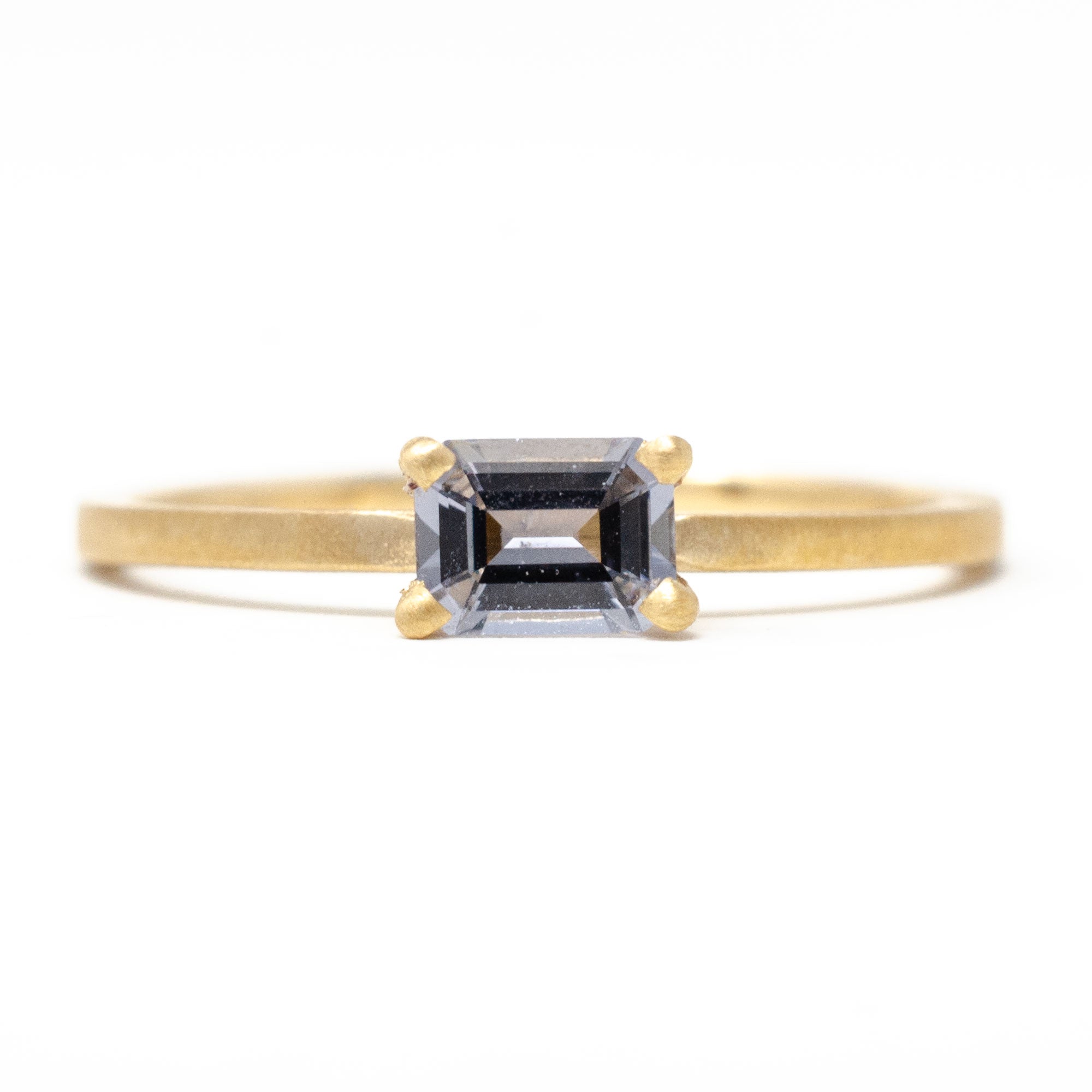 Spinal Rings Design Stacking Grey Spinel Horizontal Ring – Jennifer Dawes Design
