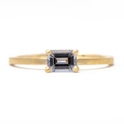 Stacking Grey Spinel Horizontal Ring