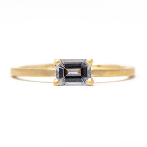 Stacking Grey Spinel Horizontal Ring