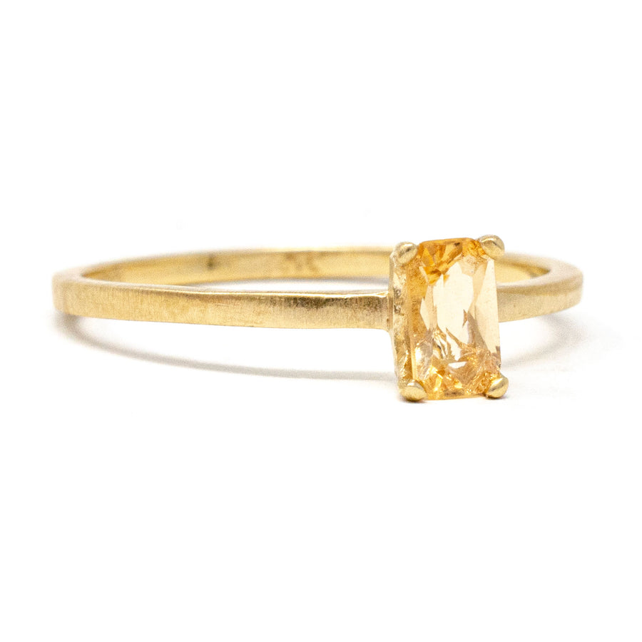 Stacking Radiant Imperial Topaz Ring