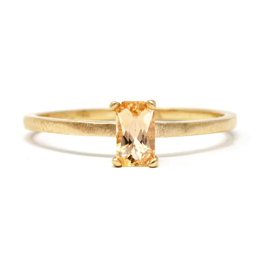 Stacking Radiant Imperial Topaz Ring