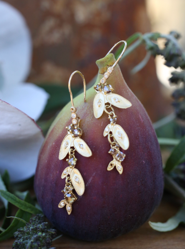 Vine Leaf Dangle Earrings
