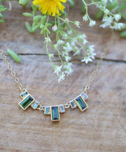 Divine Trinity Green Necklace