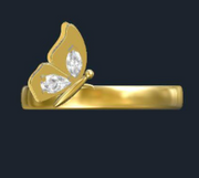 Perching Butterfly Ring