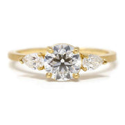 Facet Three Stone Lab Diamond Ring