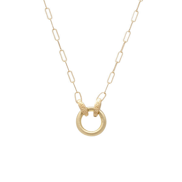 Small Paperclip Chain with Round Spring Bail