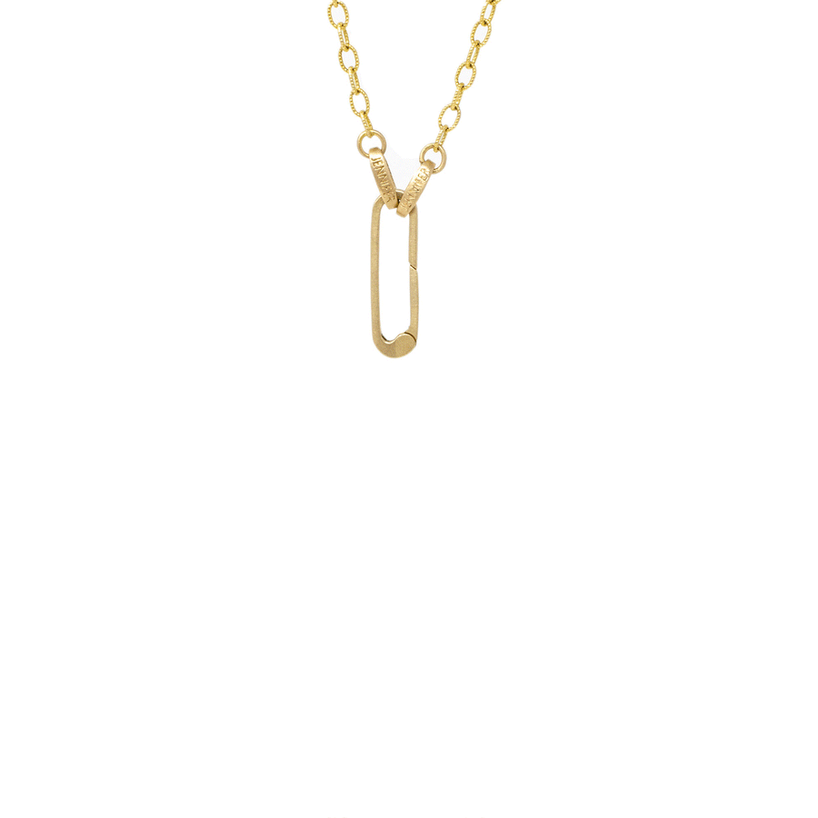 Emerald Cut Aquamarine Clover Necklace