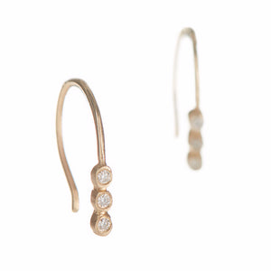 Dewdrop Diamond Line Earrings