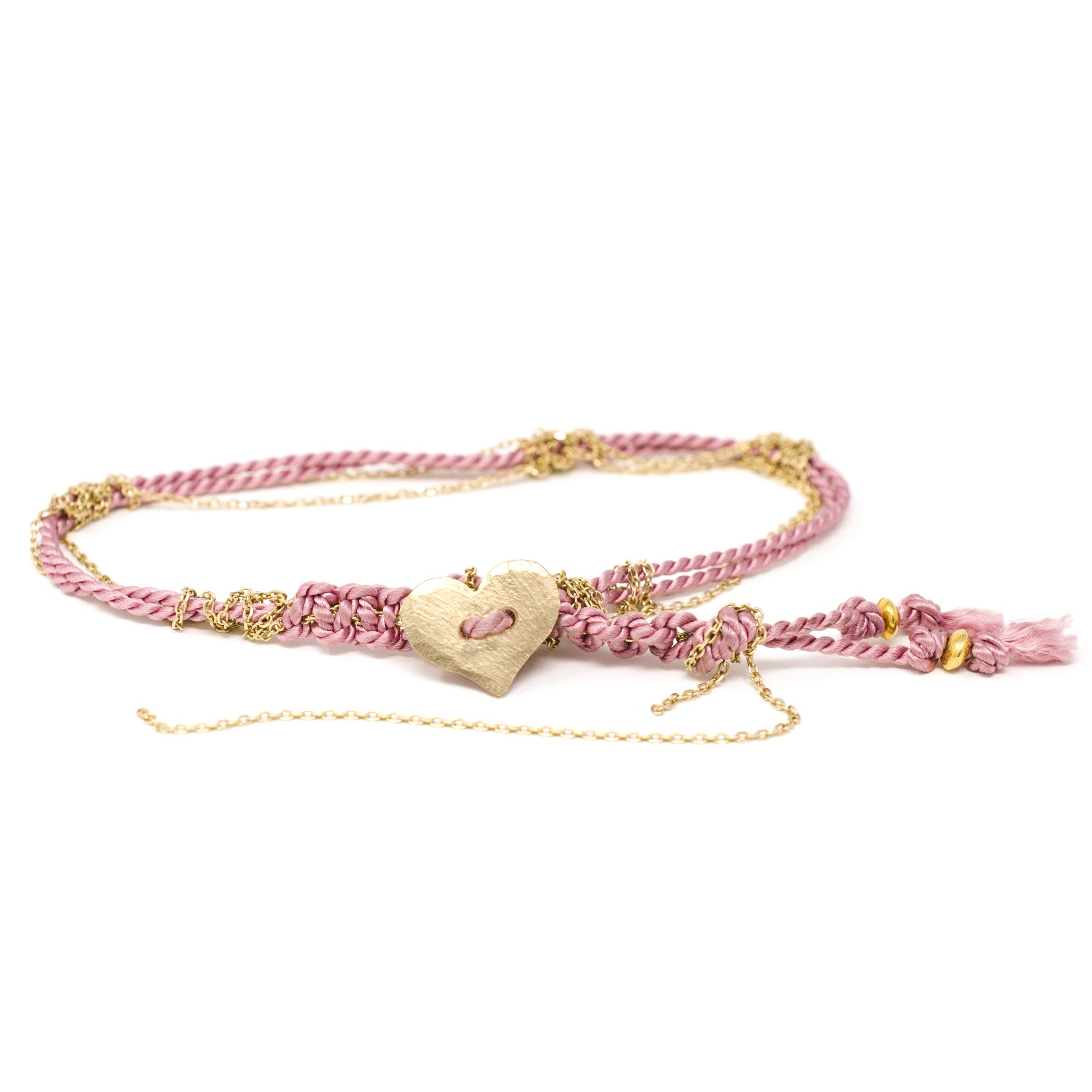 chain bracelet pink