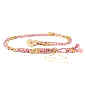 Adult Friendship Bracelet Pink