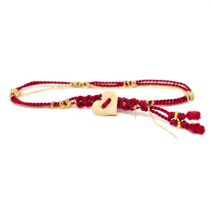 Adult Friendship Bracelet Red