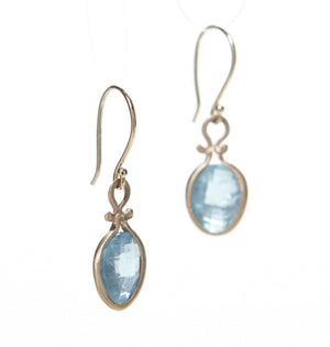 Asymmetrical Apatite Earrings